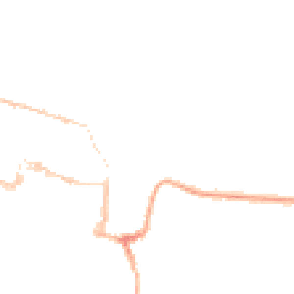 Night-time road noise heatmap for SO23 0HE