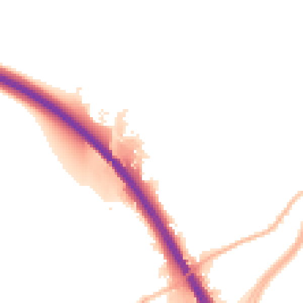 Night-time road noise heatmap for SO23 7XL