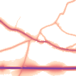Daytime road noise heatmap for SO24 0AD
