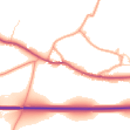 Daytime road noise heatmap for SO24 0AJ