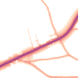 Daytime road noise heatmap for SO24 0BW