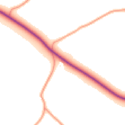 Daytime road noise heatmap for SO24 0LJ