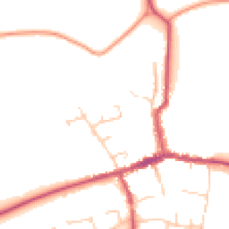 Daytime road noise heatmap for SO24 9BA