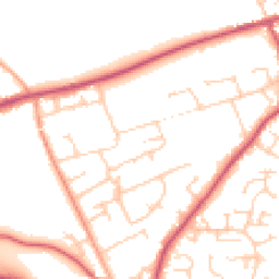 Daytime road noise heatmap for SO24 9JE