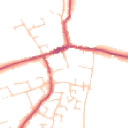 Daytime road noise heatmap for SO24 9JG