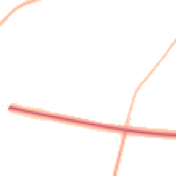 Night-time road noise heatmap for SO24 9QJ