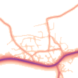 Daytime road noise heatmap for SO41 0LQ