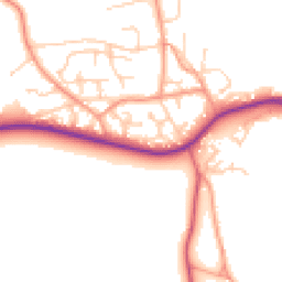 Daytime road noise heatmap for SO41 0ZH