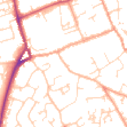 Daytime road noise heatmap for SO41 3RB