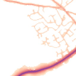 Daytime road noise heatmap for SO41 8AY