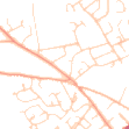 Daytime road noise heatmap for SO41 8JA