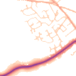 Daytime road noise heatmap for SO41 8JJ