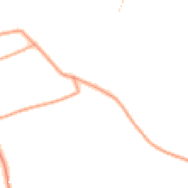 Daytime road noise heatmap for SO41 8LS