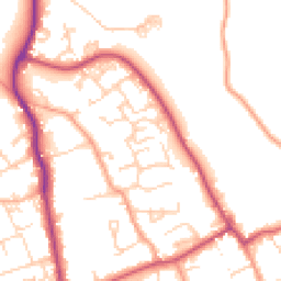 Daytime road noise heatmap for SO41 9LN