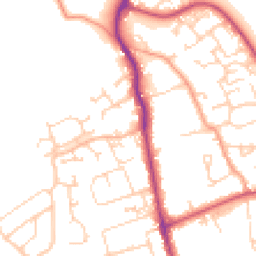 Daytime road noise heatmap for SO41 9NR
