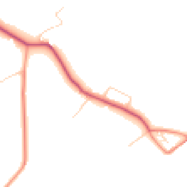 Daytime road noise heatmap for SO45 1BL