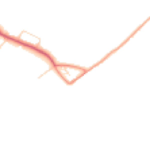 Daytime road noise heatmap for SO45 1BR