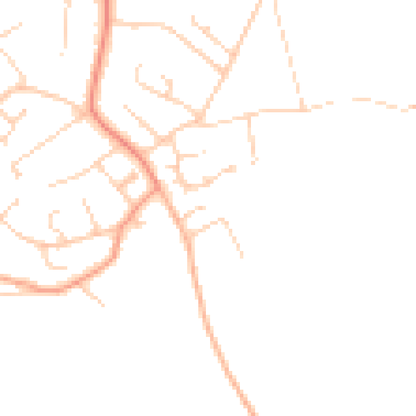 Daytime road noise heatmap for SO45 1FG