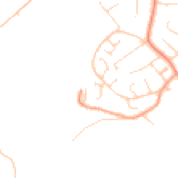 Daytime road noise heatmap for SO45 1SP
