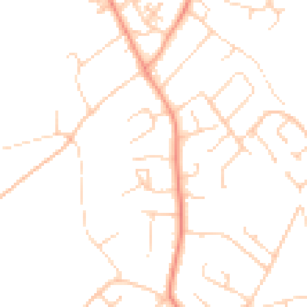 Daytime road noise heatmap for SO45 1WJ