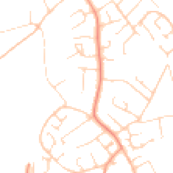 Daytime road noise heatmap for SO45 1WS