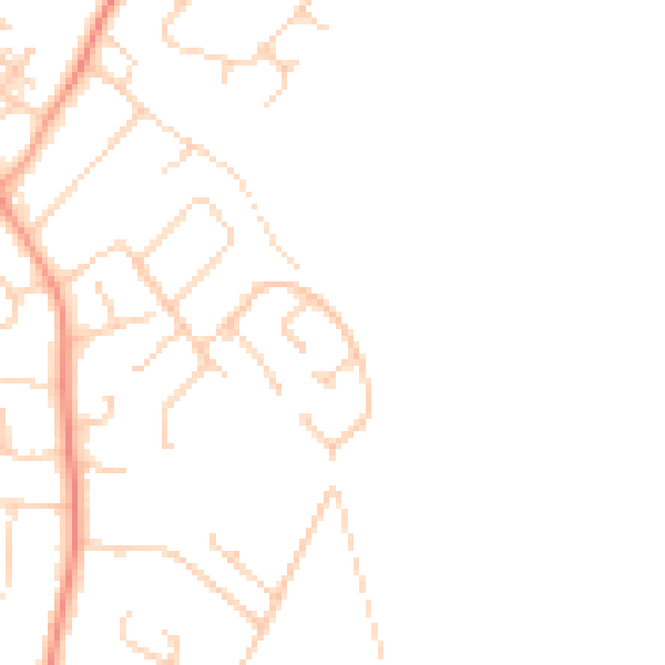 Daytime road noise heatmap for SO45 1WY