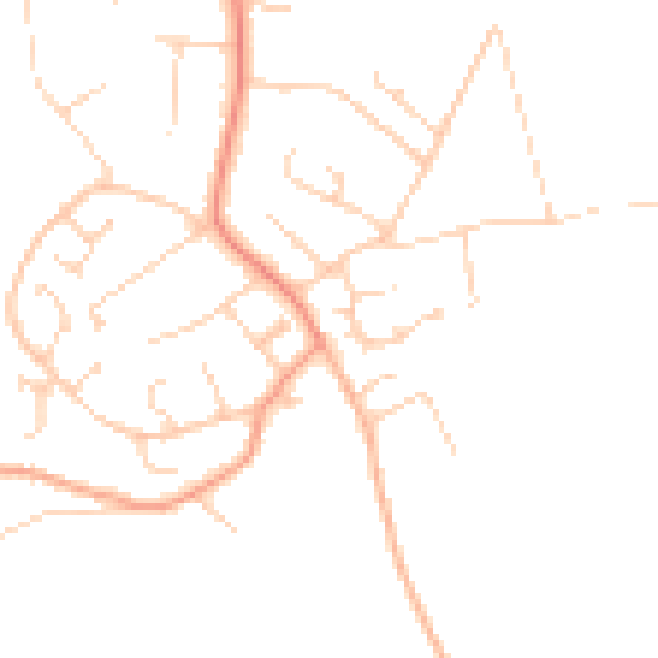 Daytime road noise heatmap for SO45 1XY