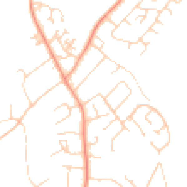 Daytime road noise heatmap for SO45 1YA