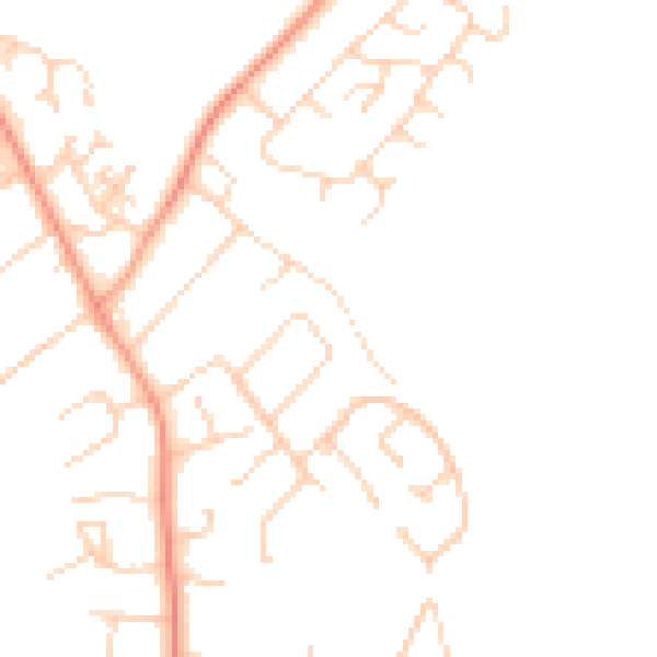 Daytime road noise heatmap for SO45 1YB