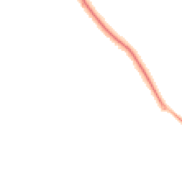 Night-time road noise heatmap for SO45 2AN