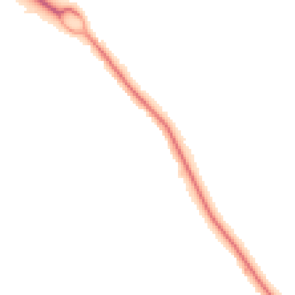 Night-time road noise heatmap for SO45 2AQ