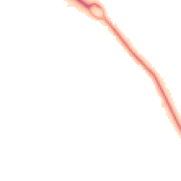 Night-time road noise heatmap for SO45 2JZ