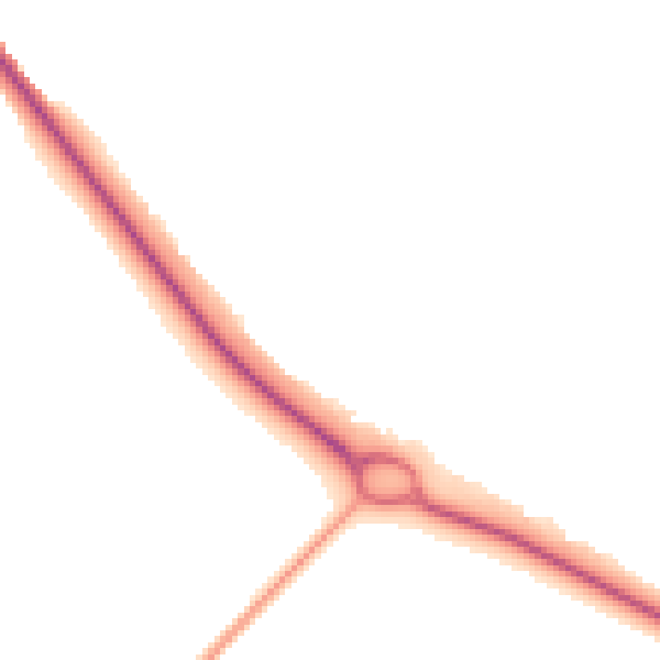 Night-time road noise heatmap for SO45 4RX