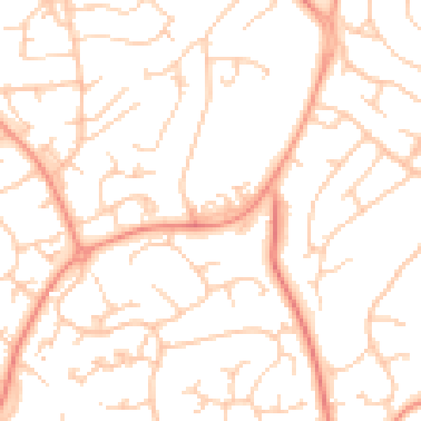 Daytime road noise heatmap for SO45 5GT