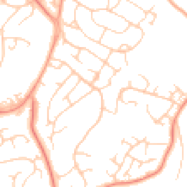 Daytime road noise heatmap for SO45 6FR