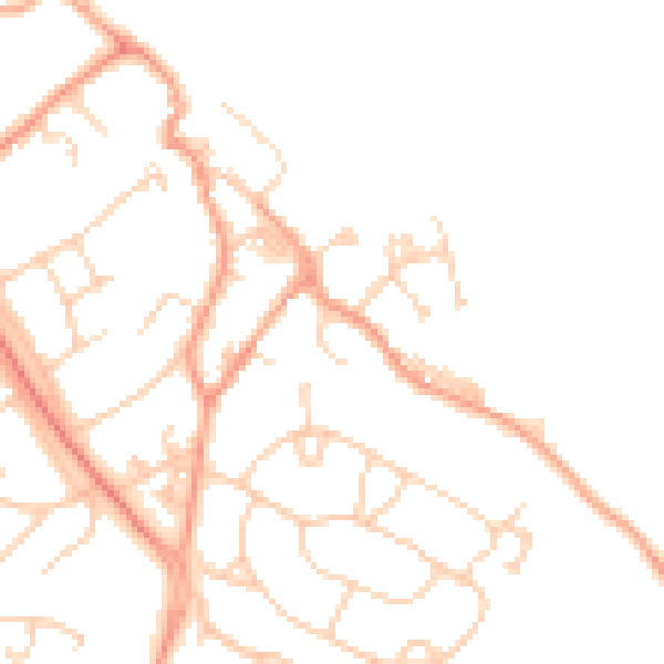 Daytime road noise heatmap for SO45 6HA