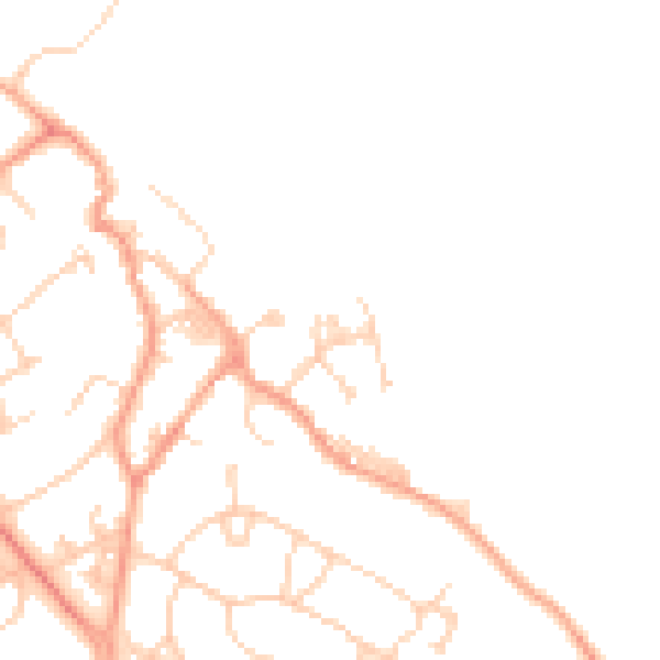 Daytime road noise heatmap for SO45 6WF