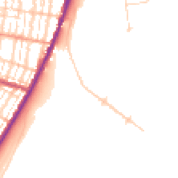 Daytime road noise heatmap for SO50 5AA