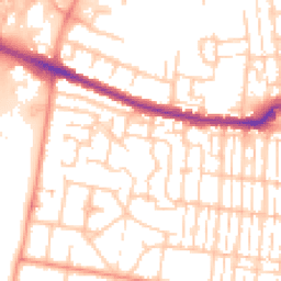 Daytime road noise heatmap for SO50 5GN