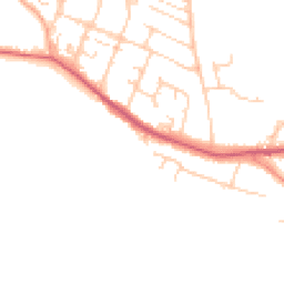 Daytime road noise heatmap for SO50 6QF