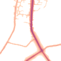 Daytime road noise heatmap for SO50 7DT