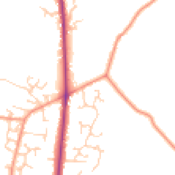 Daytime road noise heatmap for SO50 7DX