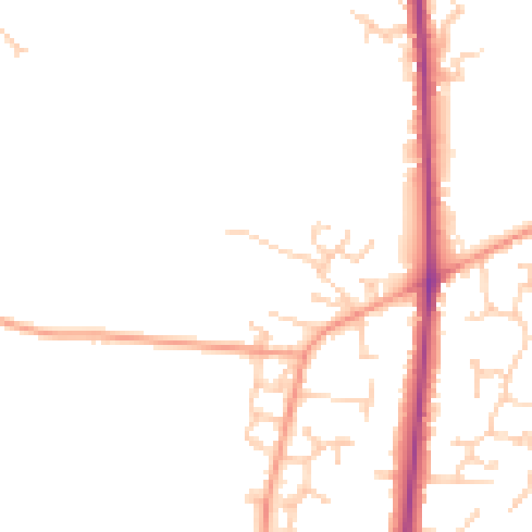 Daytime road noise heatmap for SO50 7HR