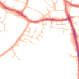 Daytime road noise heatmap for SO50 7LA