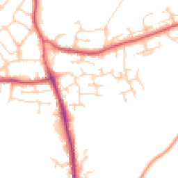 Daytime road noise heatmap for SO50 7LW
