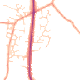 Daytime road noise heatmap for SO50 7PU