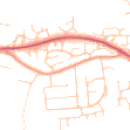Daytime road noise heatmap for SO50 8JY