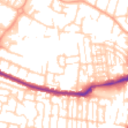 Daytime road noise heatmap for SO50 9QT