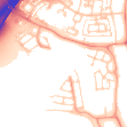 Daytime road noise heatmap for SO50 9RB