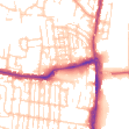 Daytime road noise heatmap for SO50 9SF